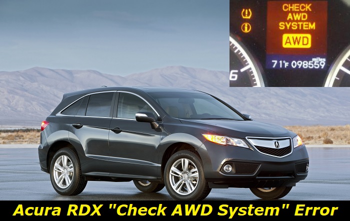 acura rdx check awd system